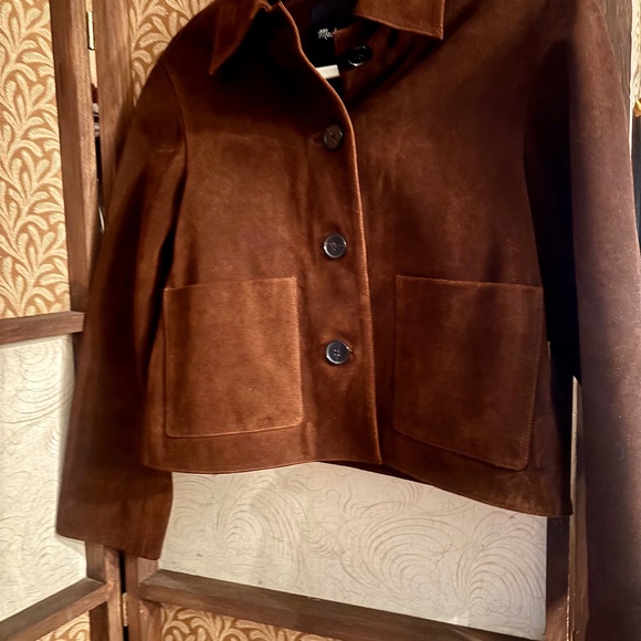 Madewell Jackets & Blazers - Never worn Madewell boxy cropped suede jacket